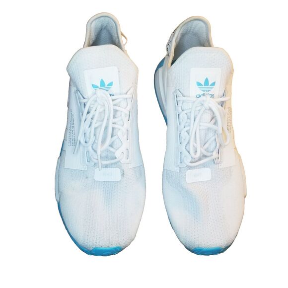 Adidas NMD R1 V2 Men's Size 13 White Solar Blue Running Shoes Sneakers FW3901 - Picture 3 of 6